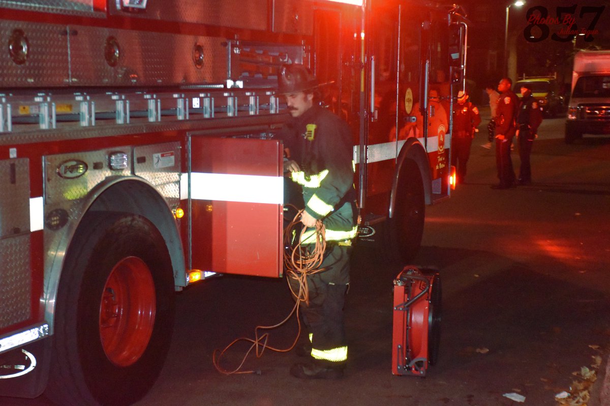 Earlier this evening Boston Fire struck box 2133 for a building fire in a multiple dwelling on Mt. Pleasant St. Ladder 4 arrived with smoke showing from a 2nd floor window, but quickly found the fire to be contained to a piece of furniture and held 2-companies