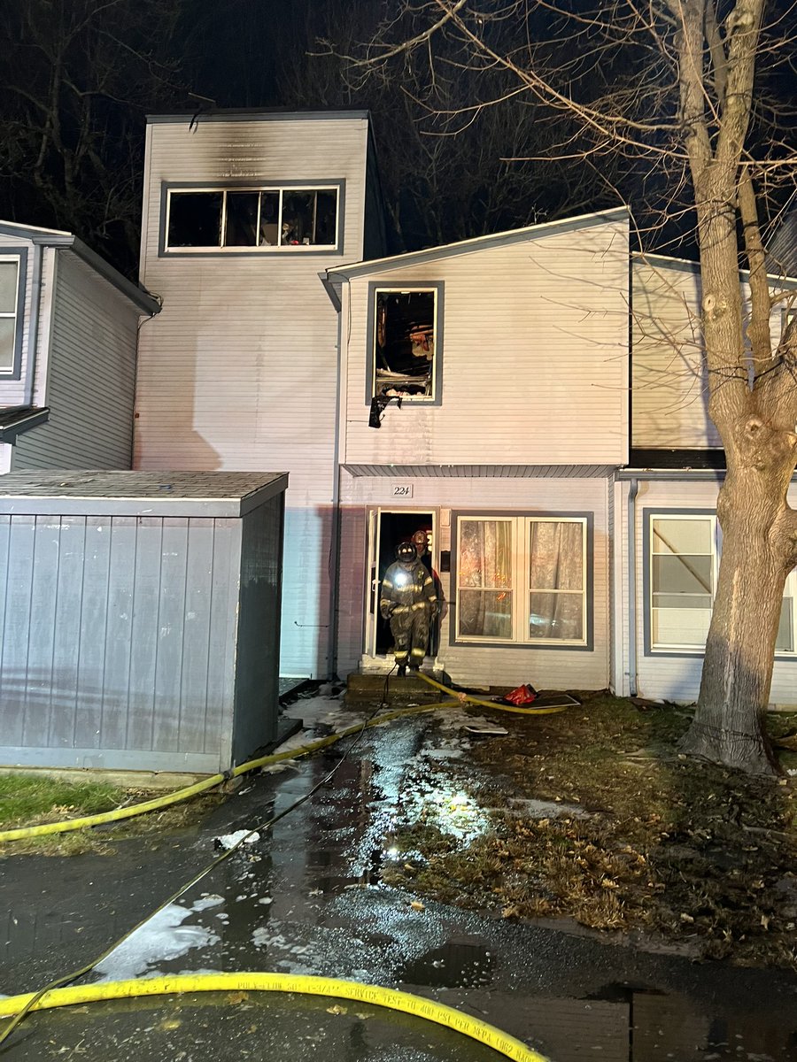 Recall is in 224 Cannon Cir. Fire has been extinguished 6 people have been displaced and are being assisted by the Red Cross. One occupant sustained non life threatening injuries  and wax transported to a local hospital after jumping out second floor bedroom window to escape fire