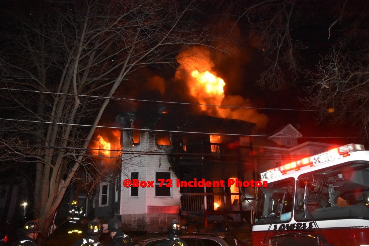 LOWELL MA- 2ND ALARM- 15 Mt Hope St- 2-1/2 story wood frame multi family dwelling