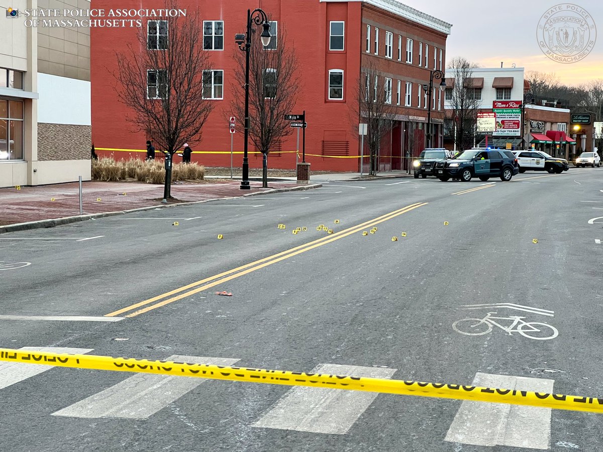 An investigation is underway following an officer-involved-shooting on Main St in Springfield near the MGM. Sources tell responsing MSP Troopers exchanged gunfire with a suspect in the street following an incident that occurred inside MGM around 2:30am