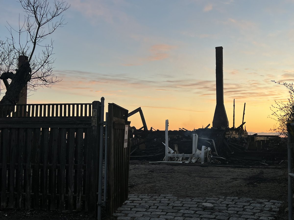 Aftermath of a five-alarm fire in Scituate where five homes were destroyed along Minot Beach. 