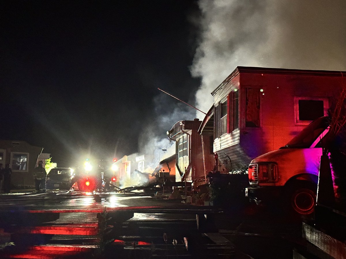 Door Dash delivery woman spotted a fire at a Danvers Trailer Park on Route 1 and called 911 then ran into the park and banged on trailers to alert residents. The unoccupied trailer was totally burned