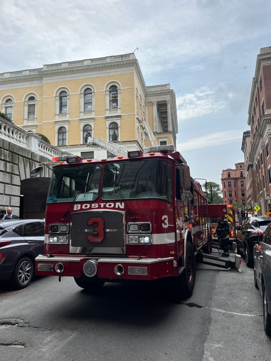 Massachusetts State House evacuated. Boston Fire Department is on scene