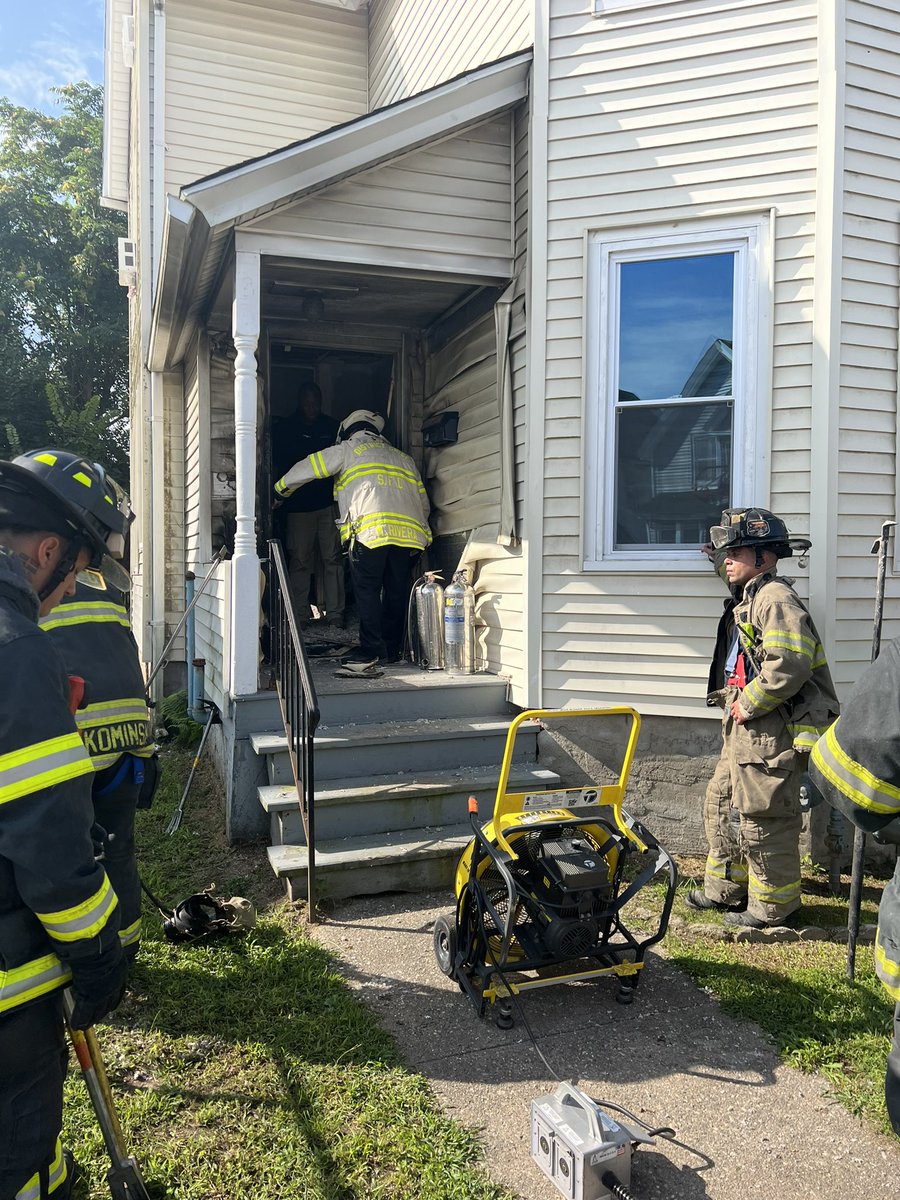 SFD responded  to 33 Collins St. 1st floor porch fire. Fire has been extinguished there are no reported injuries Springfield Arson And Bomb Squad is investigating