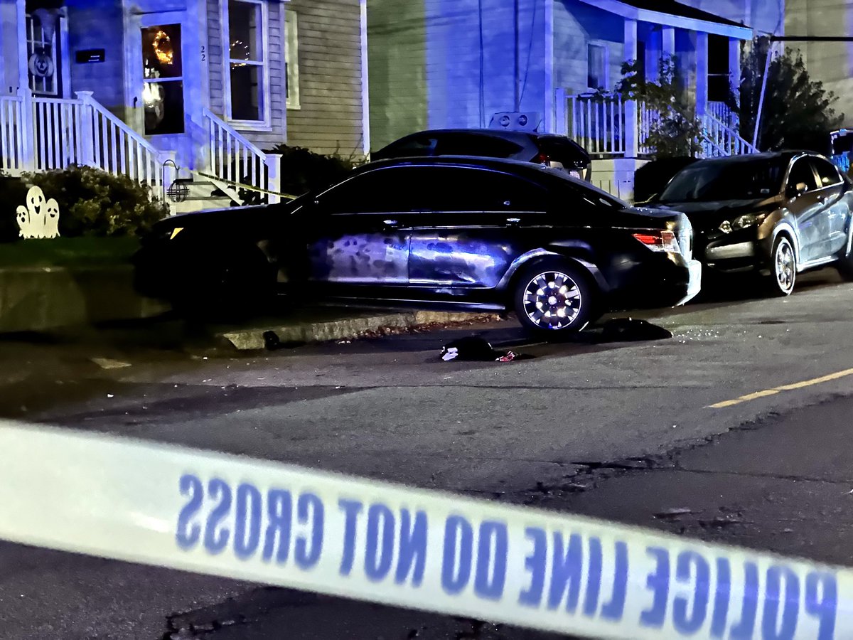 Shooting investigation in Salem after a young male was shot in a car which crashed on Forest Ave. Victim with serious injury transported to Salem Hospital