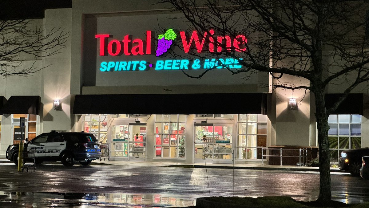 DEDHAM, MA - Dedham Police are on scene of Total Wine after 6-7 men armed with knives robbed the store. They fled in a 2013 black Dodge Avenger. Surrounding towns have been notified