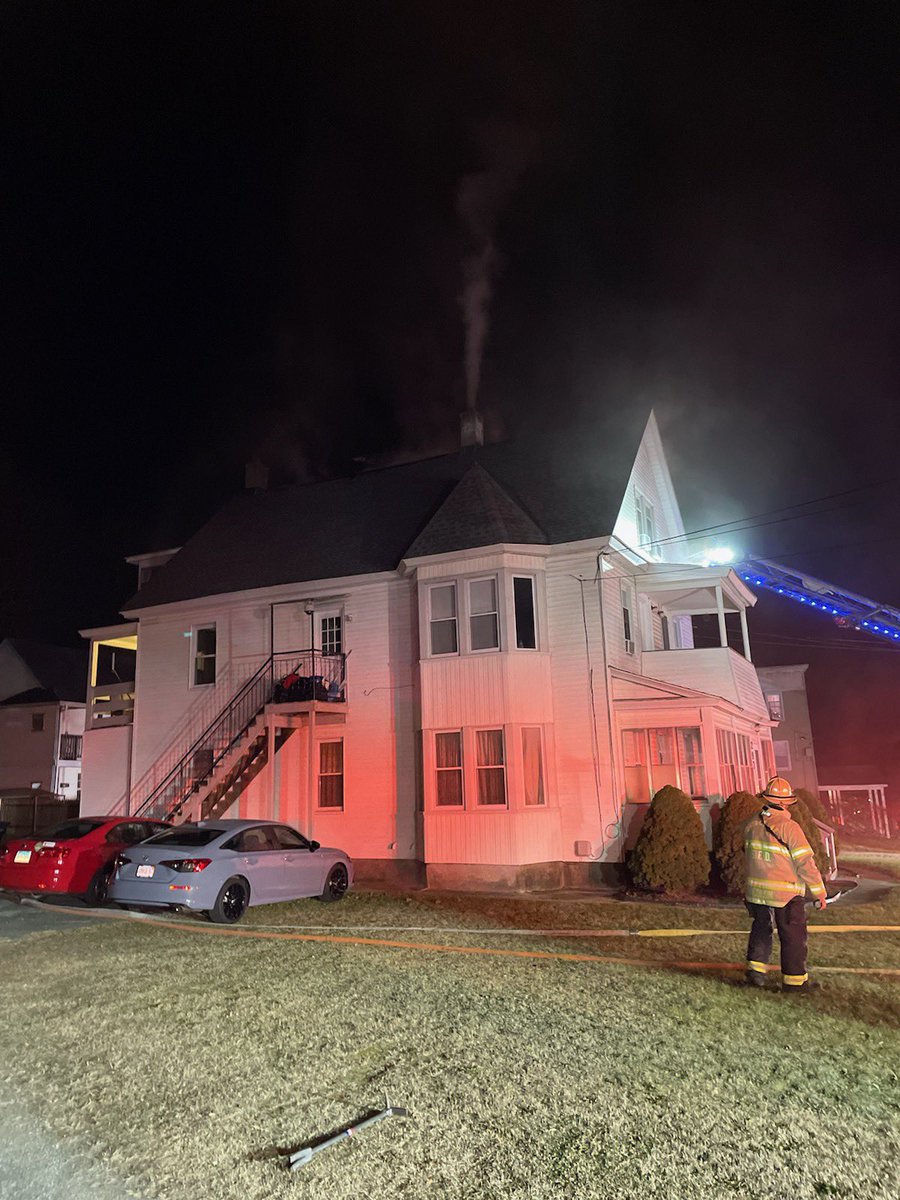 Recall is in 297 Main St. there are no reported injuries 10 people have been displaced and are being assisted by the Red Cross. Springfield Arson and Bomb Squad determined the fire started in second floor bathroom source of the ignition is undetermined at this time