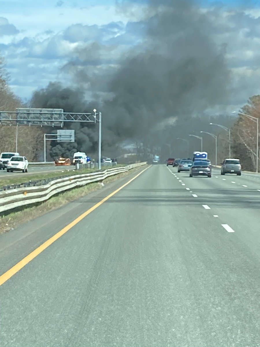 291 West bound exit 4 car fire. Fire has been extinguished there are no reported injuries please seek alternate routes traffic is reduced to one lane. Springfield Arson And Bomb Squad is investigating the cause