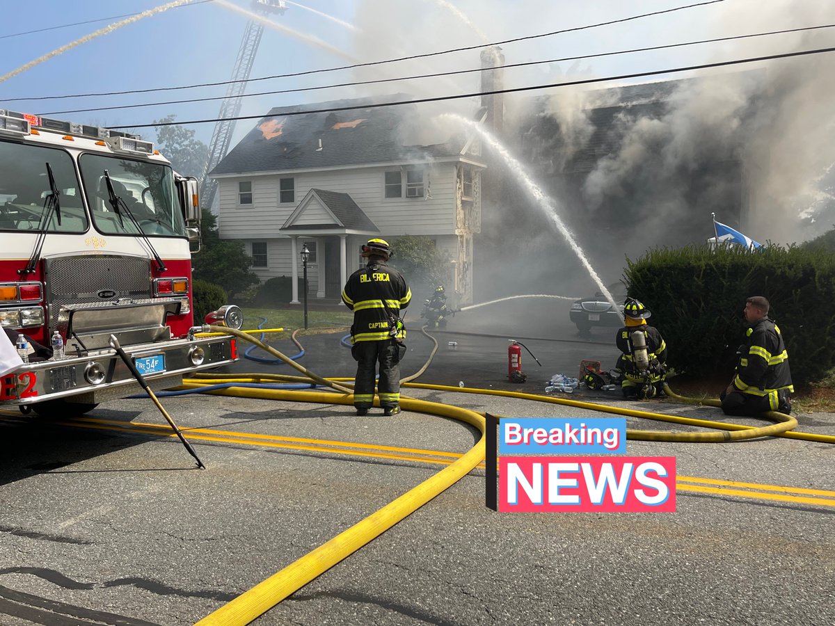 3rd alarm of Fire Billerica Ma, 268 Rangeway Rd