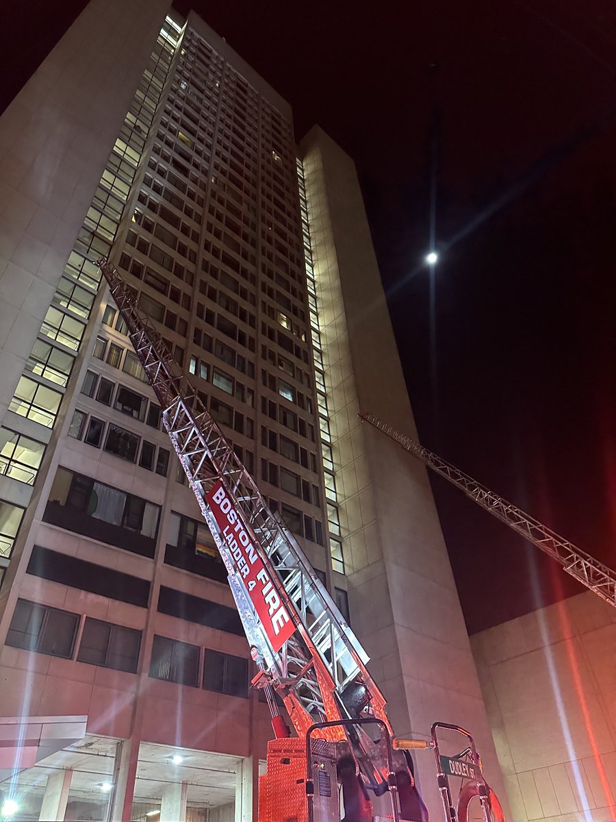 Fire in a high rise building at 35 Northampton st. Roxbury. The fire was in the trash chute which caused a heavy smoke condition and high Carbon Monoxide throughout the building. A 2nd alarm has been ordered