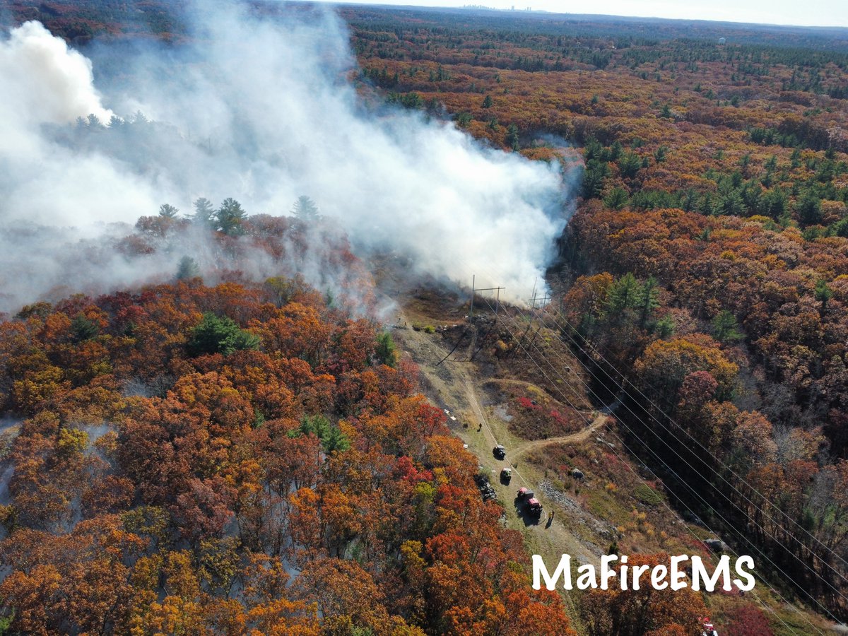 5th alarm of fire equivalent Middleton Ma, extensive brush fire Upton Hills Lane