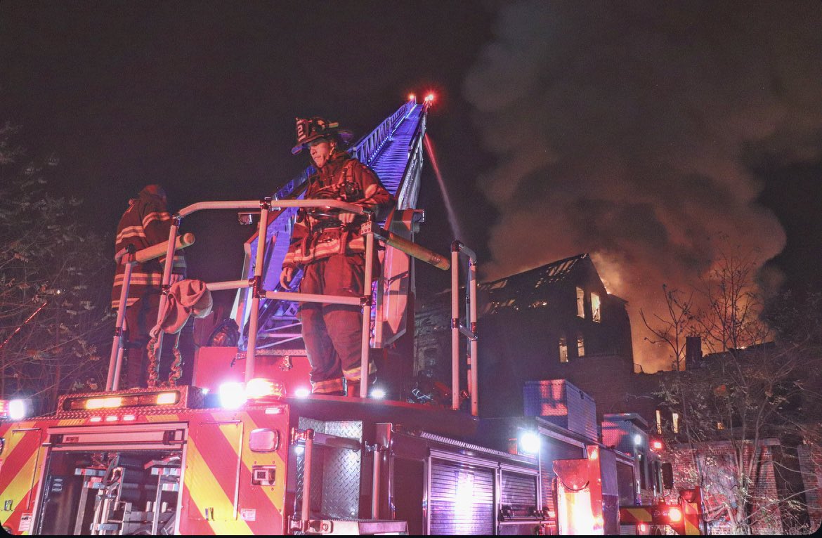 Striking a 9th Alarm Chelsea MA early this morning