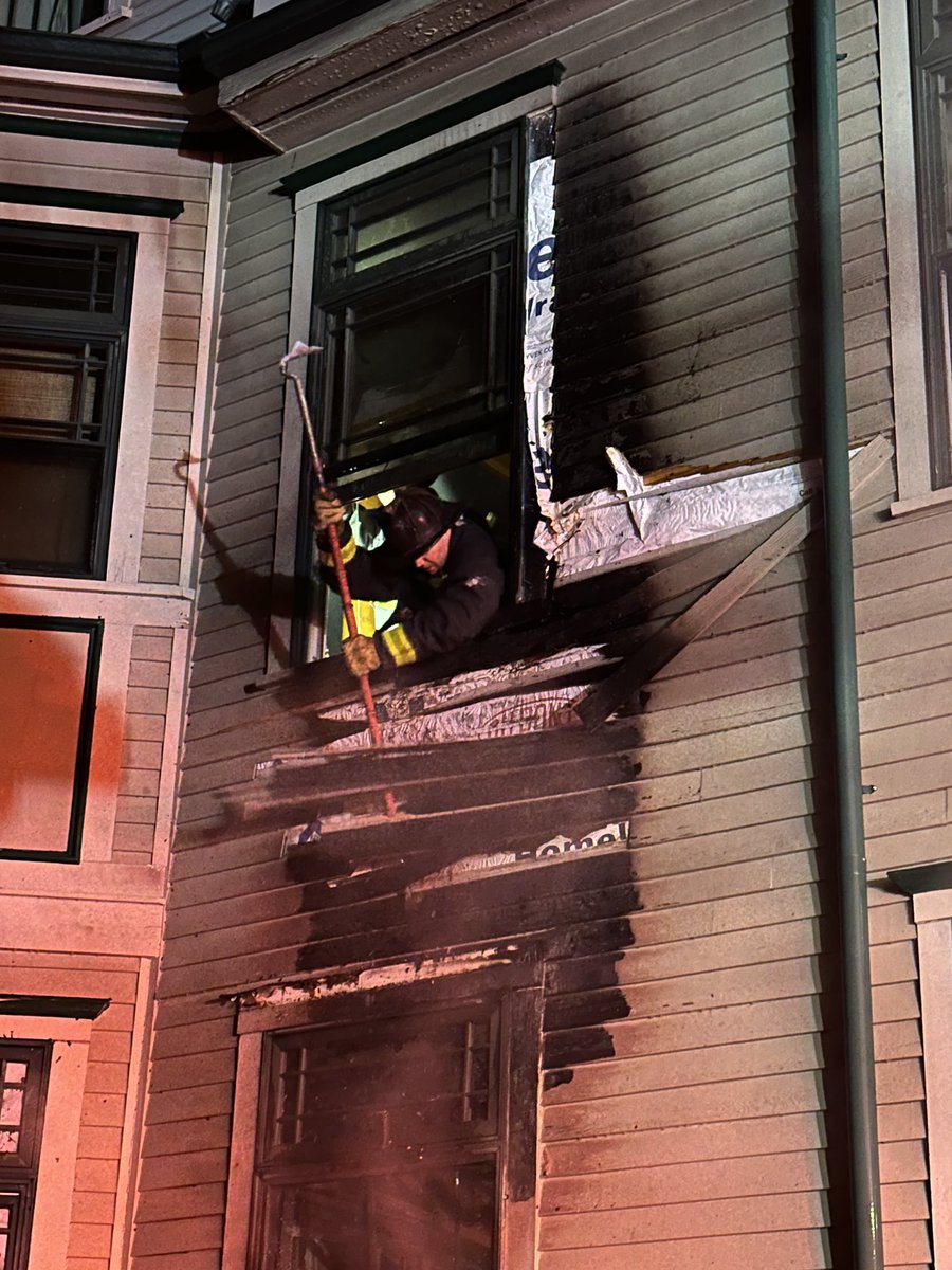 Companies were able to quickly stop the fire from spreading to the 2nd floor  with an aggressive attack from the interior and using ground ladders