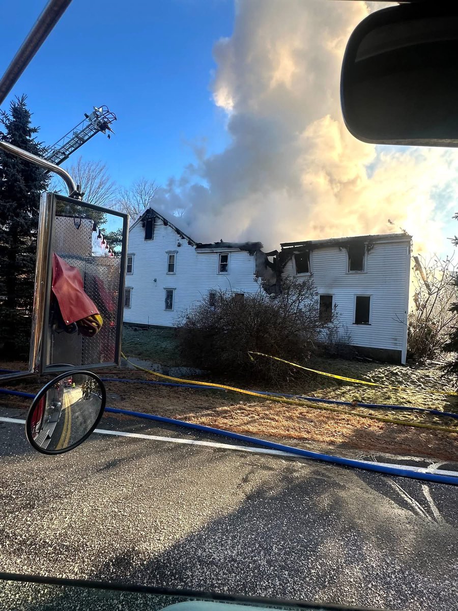 Westminster, Ma 3 alarm fire this morning. Princeton Fire Dept