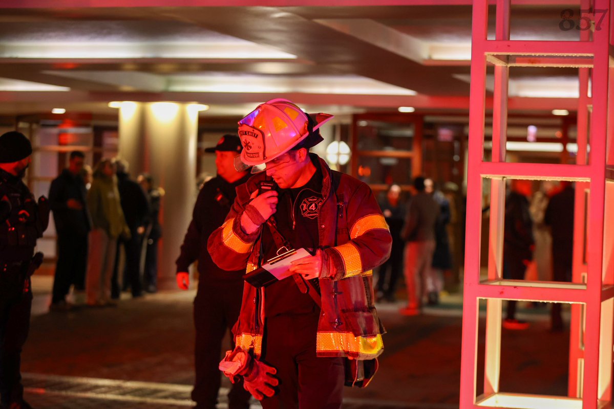 Fire in Cambridge tonight box 1581 for a mattress fire on the 8th floor of a high-rise OMD on Cambridge Pkwy. Crews quickly extinguished the fire and assisted several occupants sheltering in place on floors above