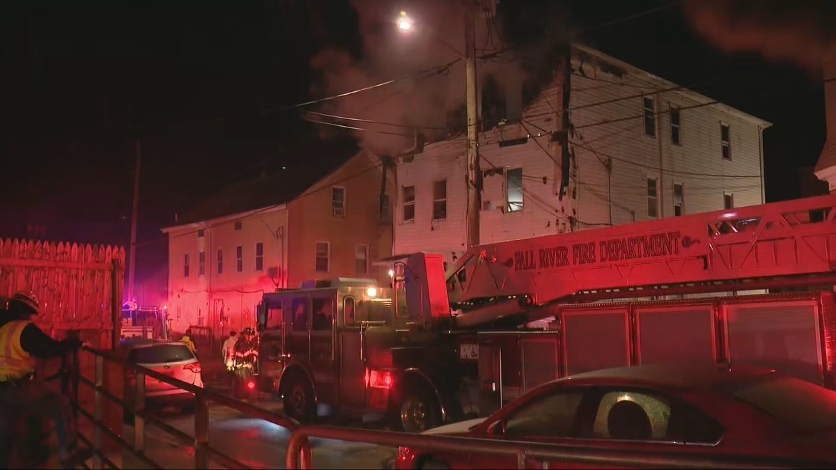 An apartment fire in Fall River injured a person and displaced 15 early Friday morning