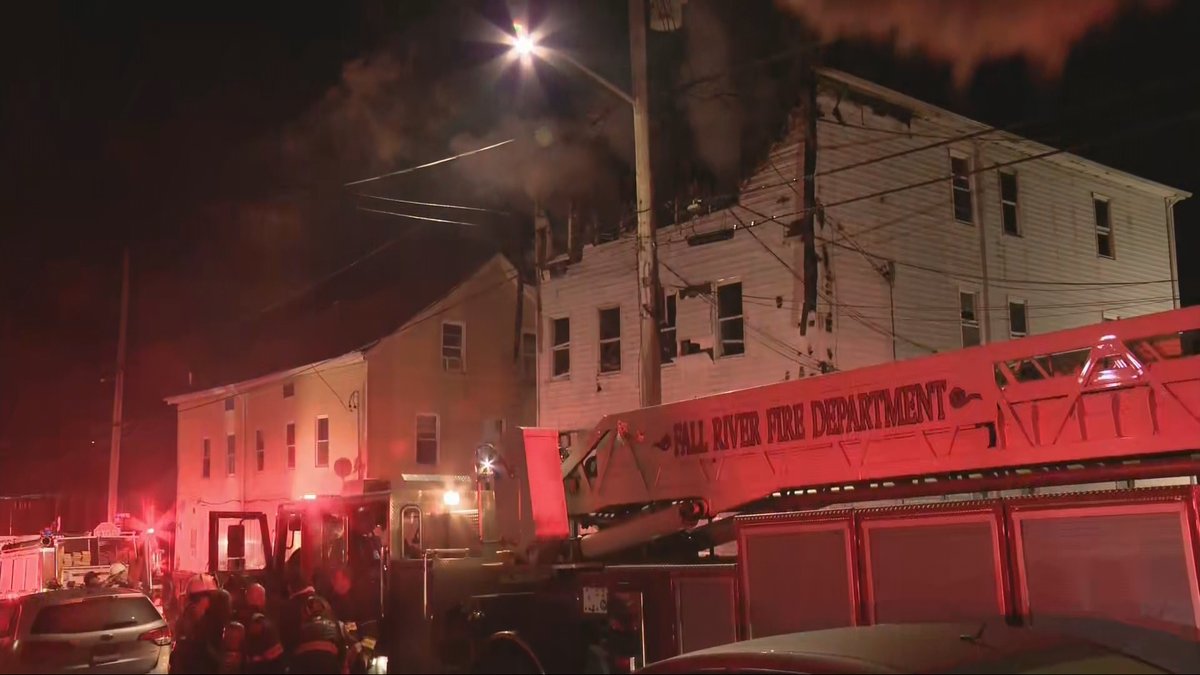 An apartment fire in Fall River injured a person and displaced 15 early Friday morning