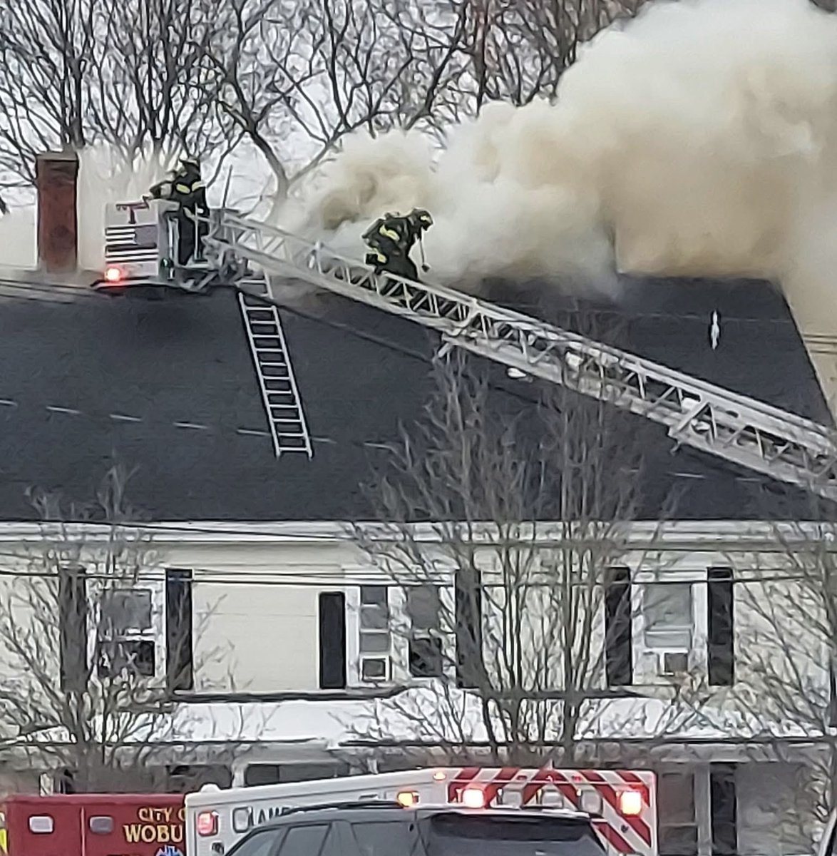 2nd alarm Woburn Ma, fire location 56 Union St