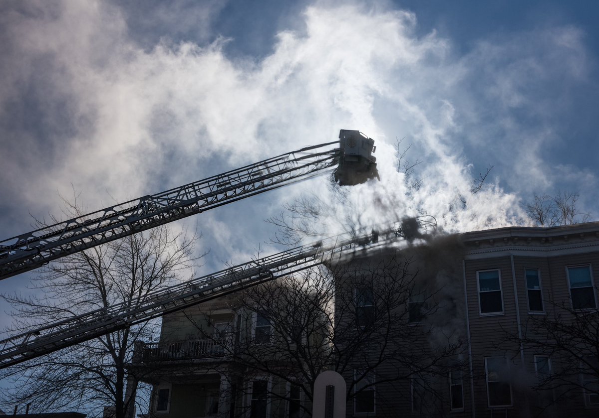 To this Cambridge Fire. The heavy fire condition has been knocked down. No injuries at this time