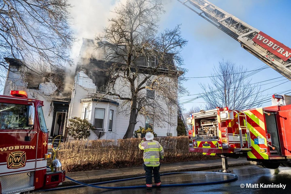 2nd alarm of fire Woburn Ma, box 534, fire location 49 Mt Pleasant St