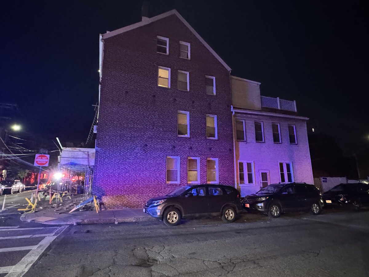 Firefighters responded to a partial building collapse at 57 Webster st. East Boston. The building was vacant at the time, and the adjacent building at 55 Webster has been evacuated. There are no injuries to report 