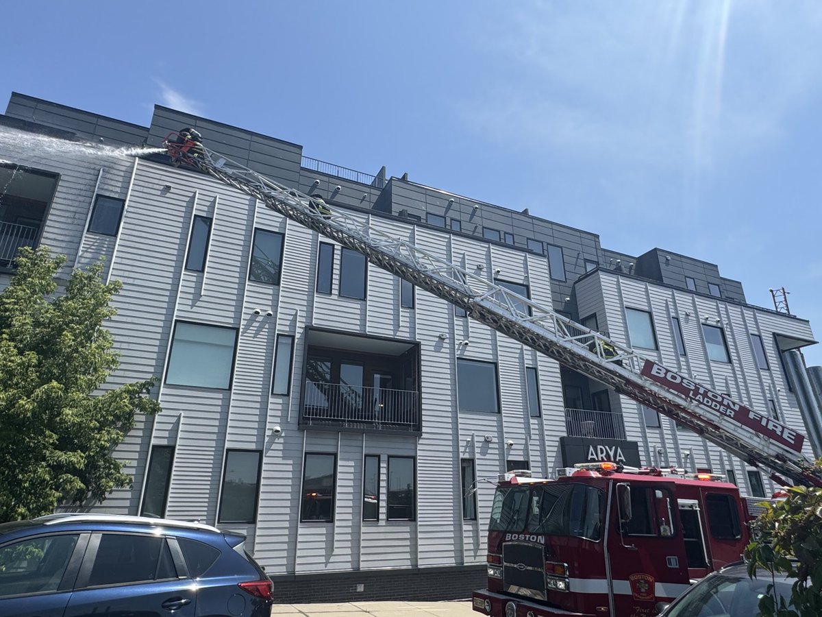 Firefighters were able to quickly extinguish a fire on the balcony at 2 West 6th st. South Boston