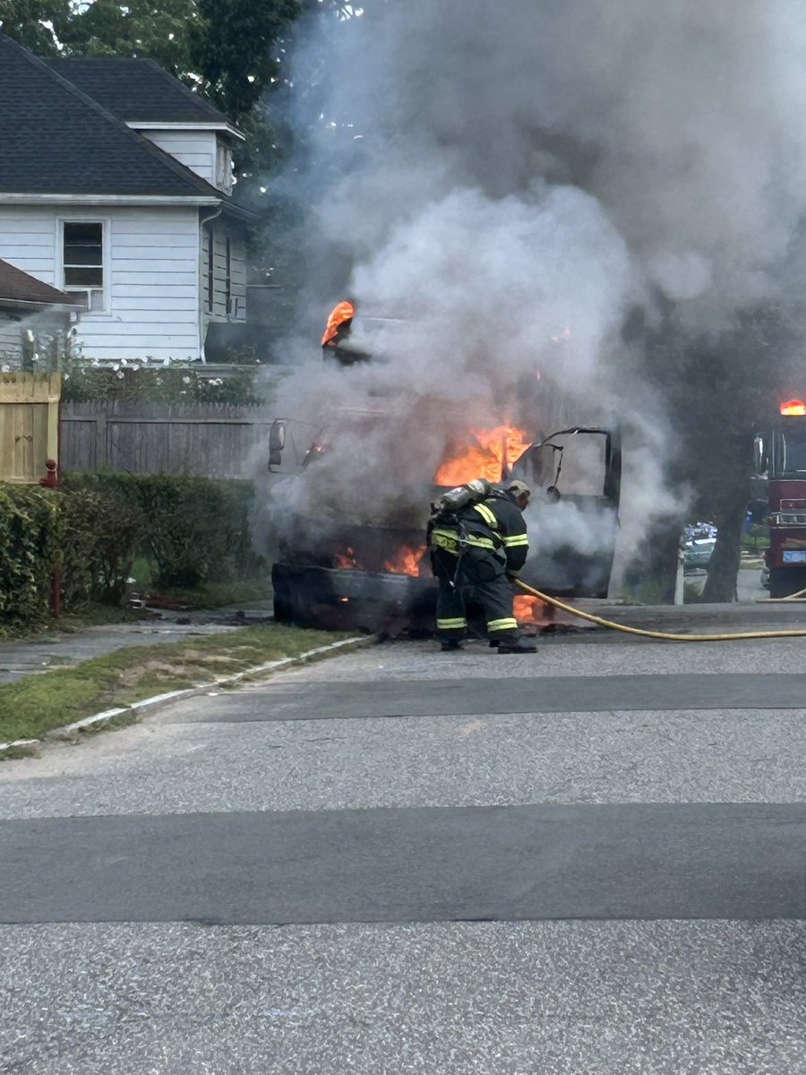SFD “On Scene” 25 Shamrock st. Truck fire there are no reported injuries Springfield Arson And Bomb Squad is investigating