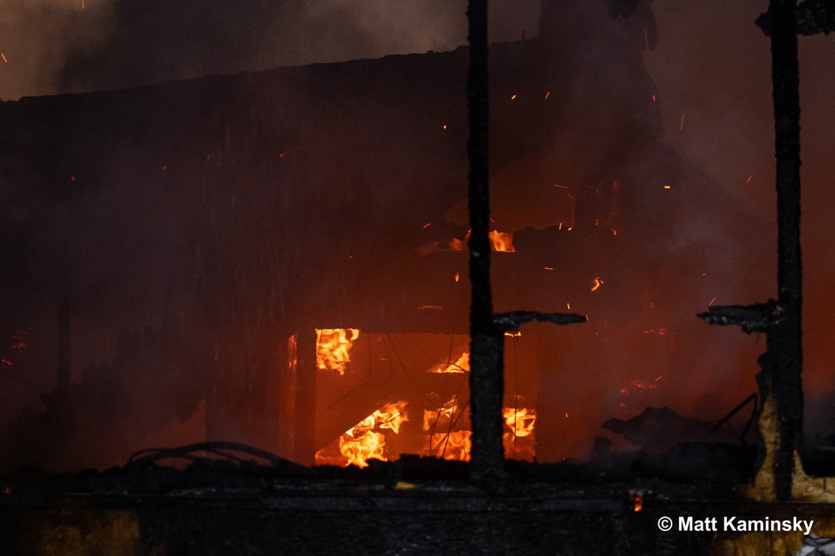 Crews in Winchester battling a 2-alarm fire overnight.