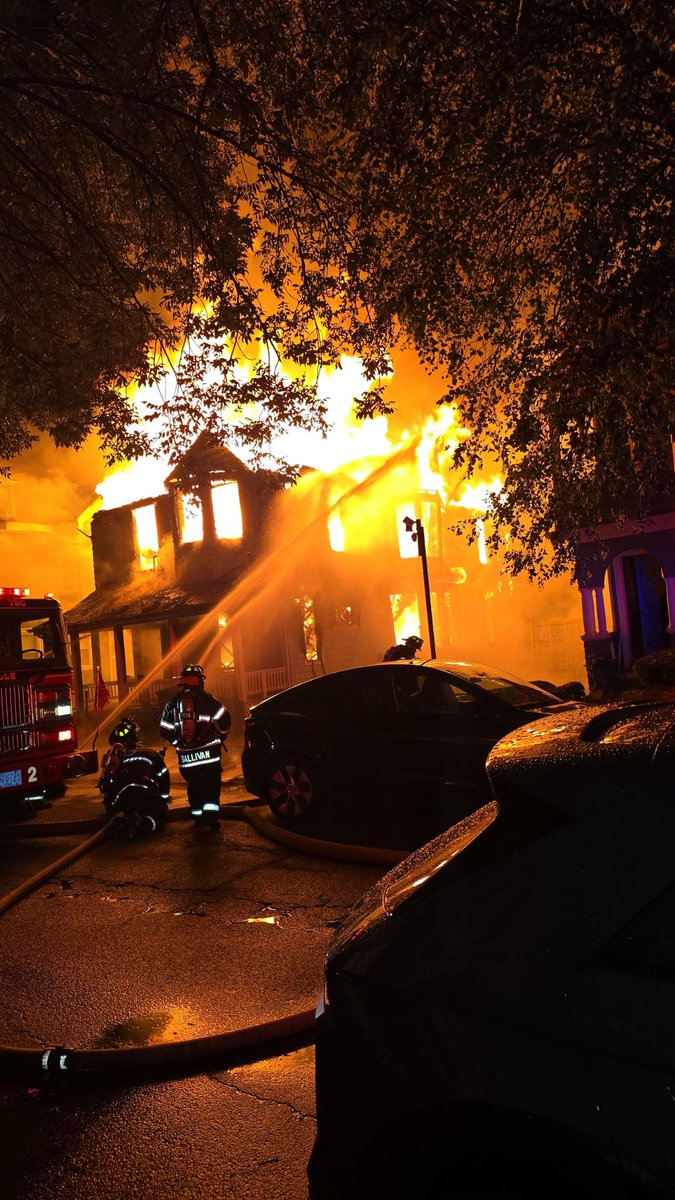 3rd alarm Somerville Ma, fire scene  