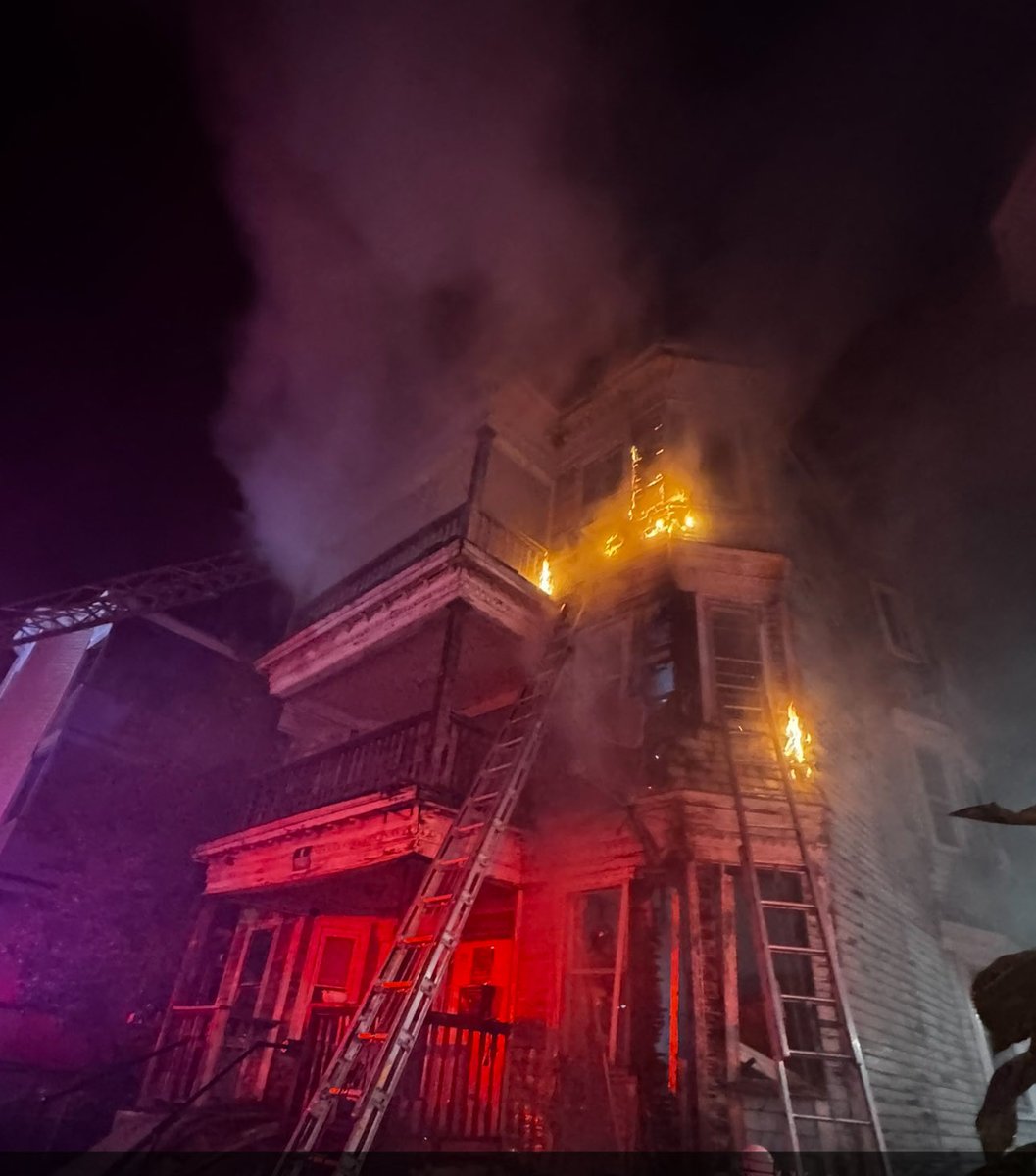 Boston Firefighters had a busy night battling a 3 alarm fire in Centre st. Dorchester and a 2 alarm fire on Baird st. Mattapan at the same time 