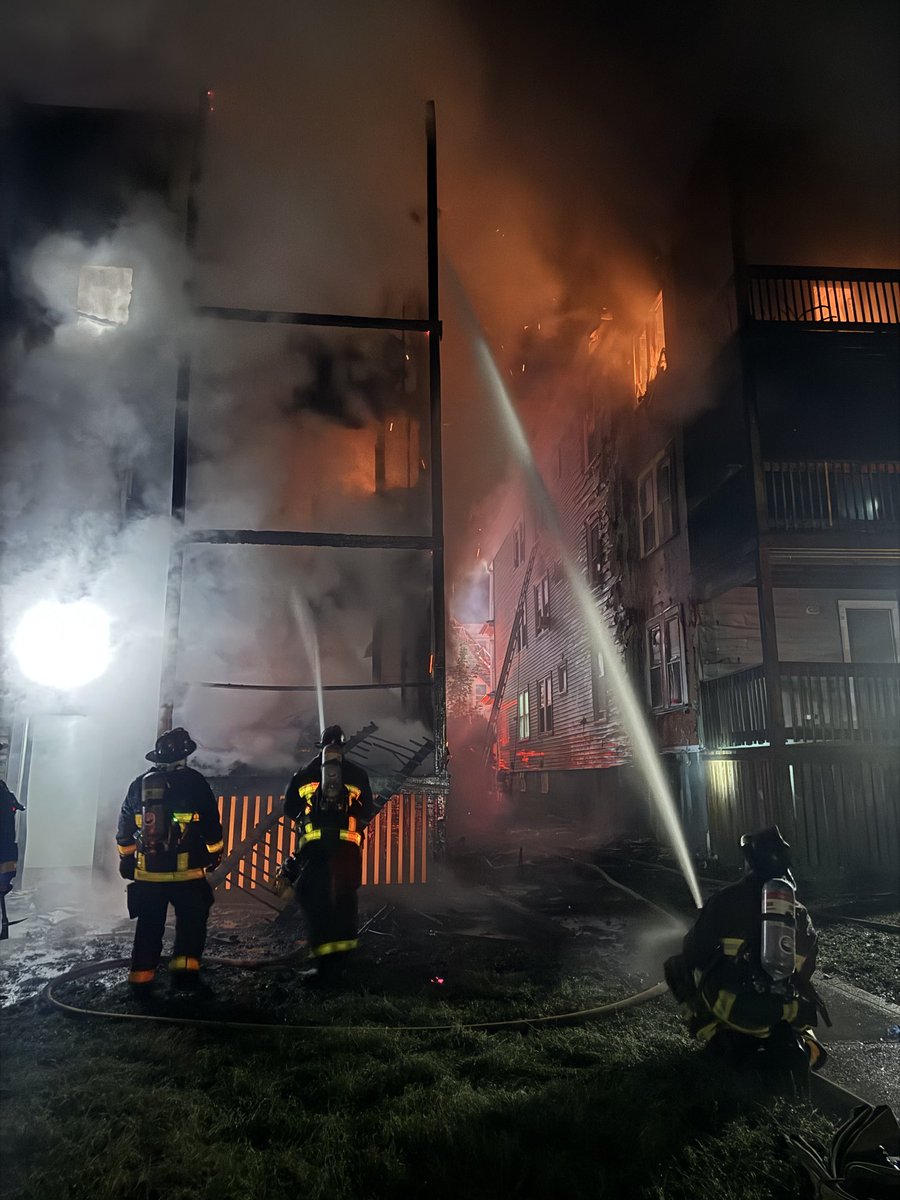 Boston Firefighters had a busy night battling a 3 alarm fire in Centre st. Dorchester and a 2 alarm fire on Baird st. Mattapan at the same time 