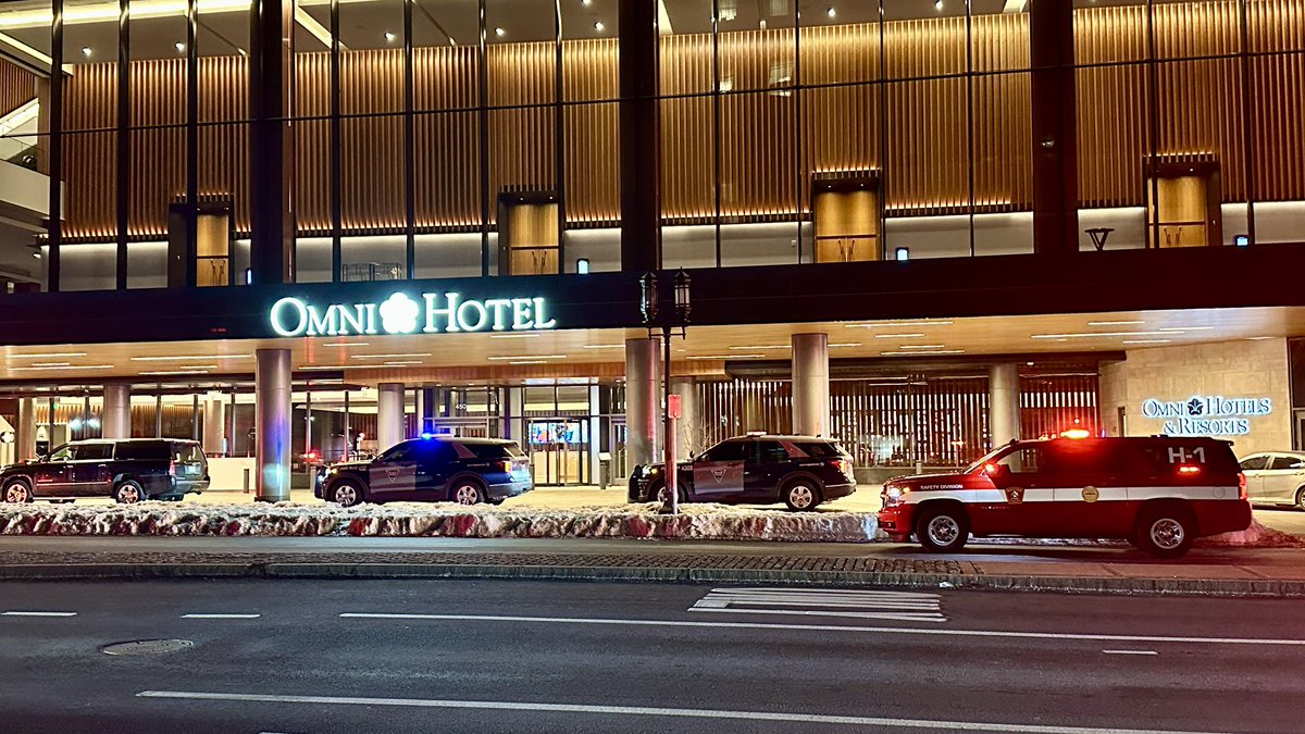 Boston Fire companies on scene of a tech rescue at the Omni Hotel on Summer St for an elevator stuck between floors. 3 occupants safely removed, no injuries
