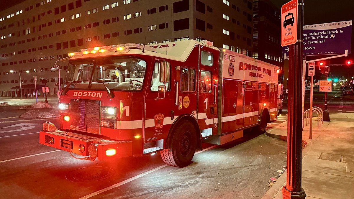 Boston Fire companies on scene of a tech rescue at the Omni Hotel on Summer St for an elevator stuck between floors. 3 occupants safely removed, no injuries