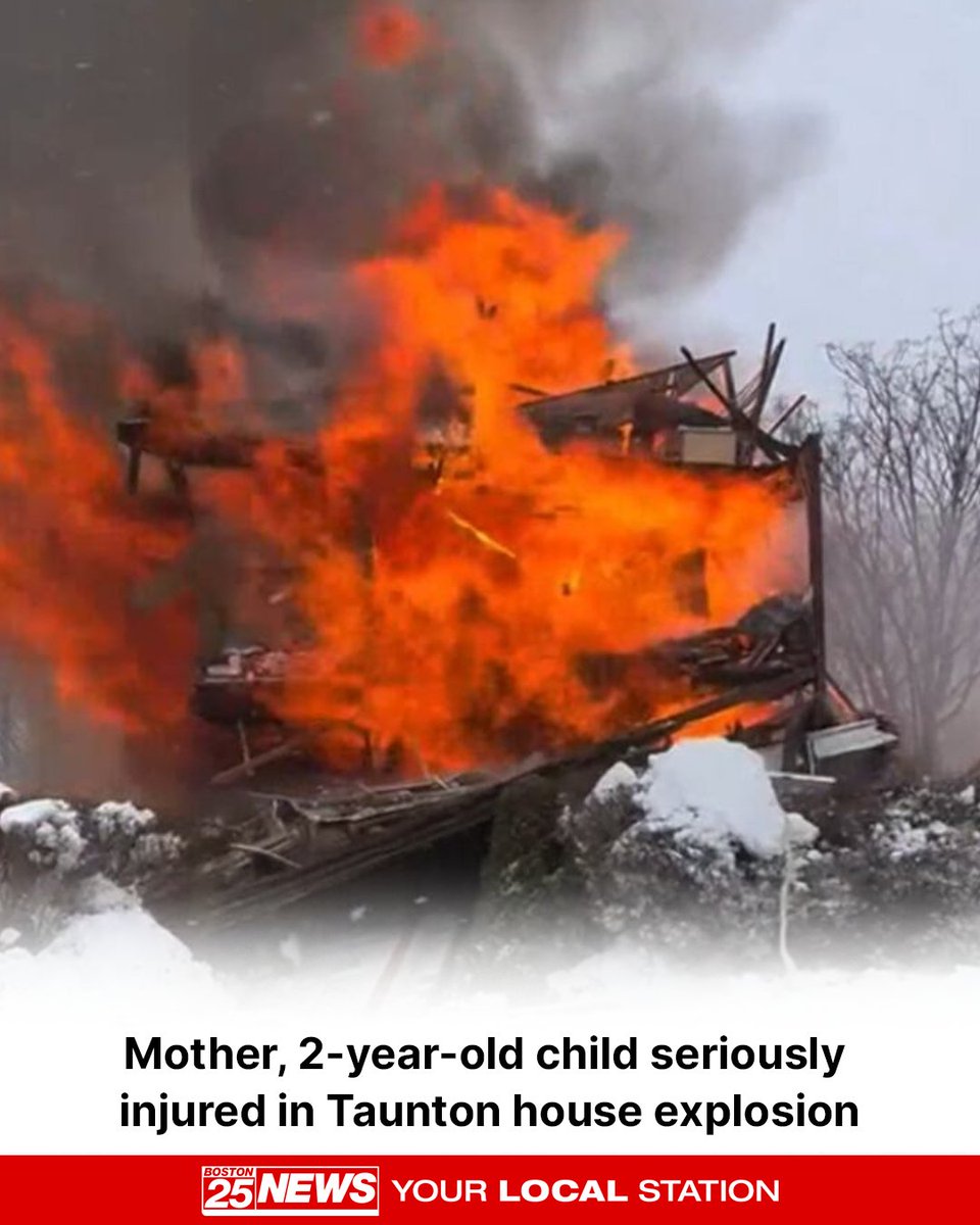 A mother and a child were seriously injured after a house explosion in Taunton