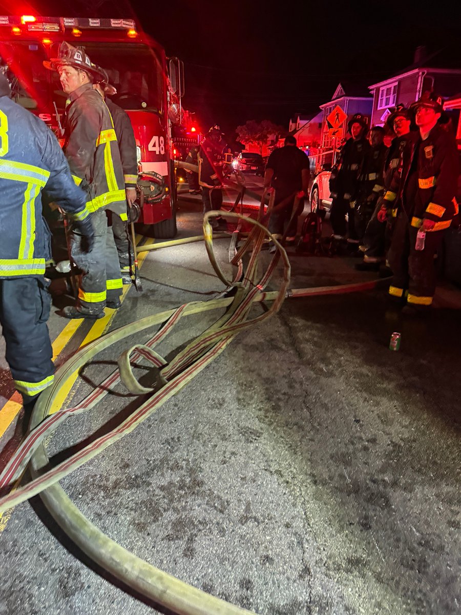 Fire detail companies are setup now at 596 Metropolitan Ave. There were no injuries reported. RedCross have been called to help the family of 3/1 dog with emergency services.Their cat is still missing.  